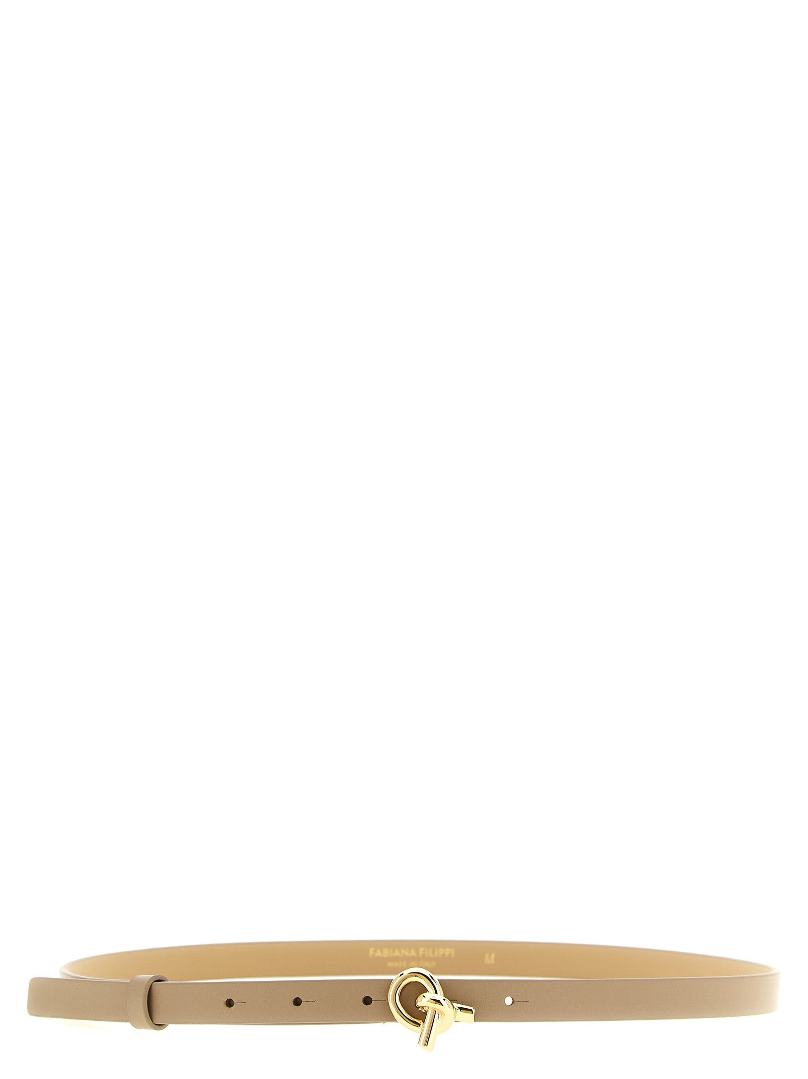 Fabiana Filippi Knot Buckle Belt Beige