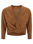 R13 Knot Cardigan Brown