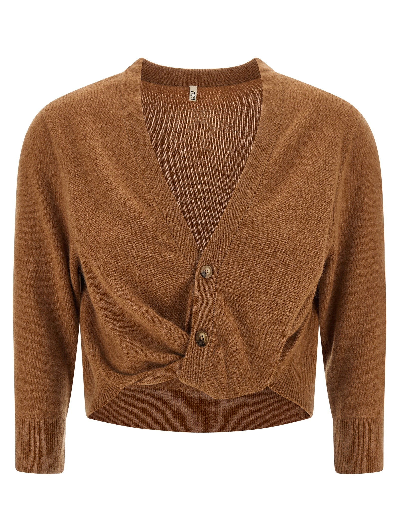 R13 Knot Cardigan Brown