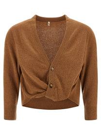 R13 Knot Cardigan Brown