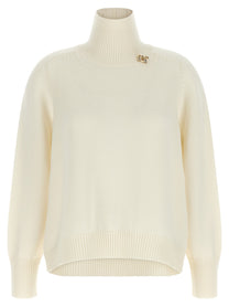 Fabiana Filippi Knot Pin Sweater White