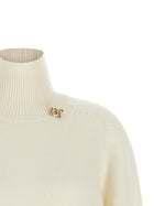 Fabiana Filippi Knot Pin Sweater White, view 3