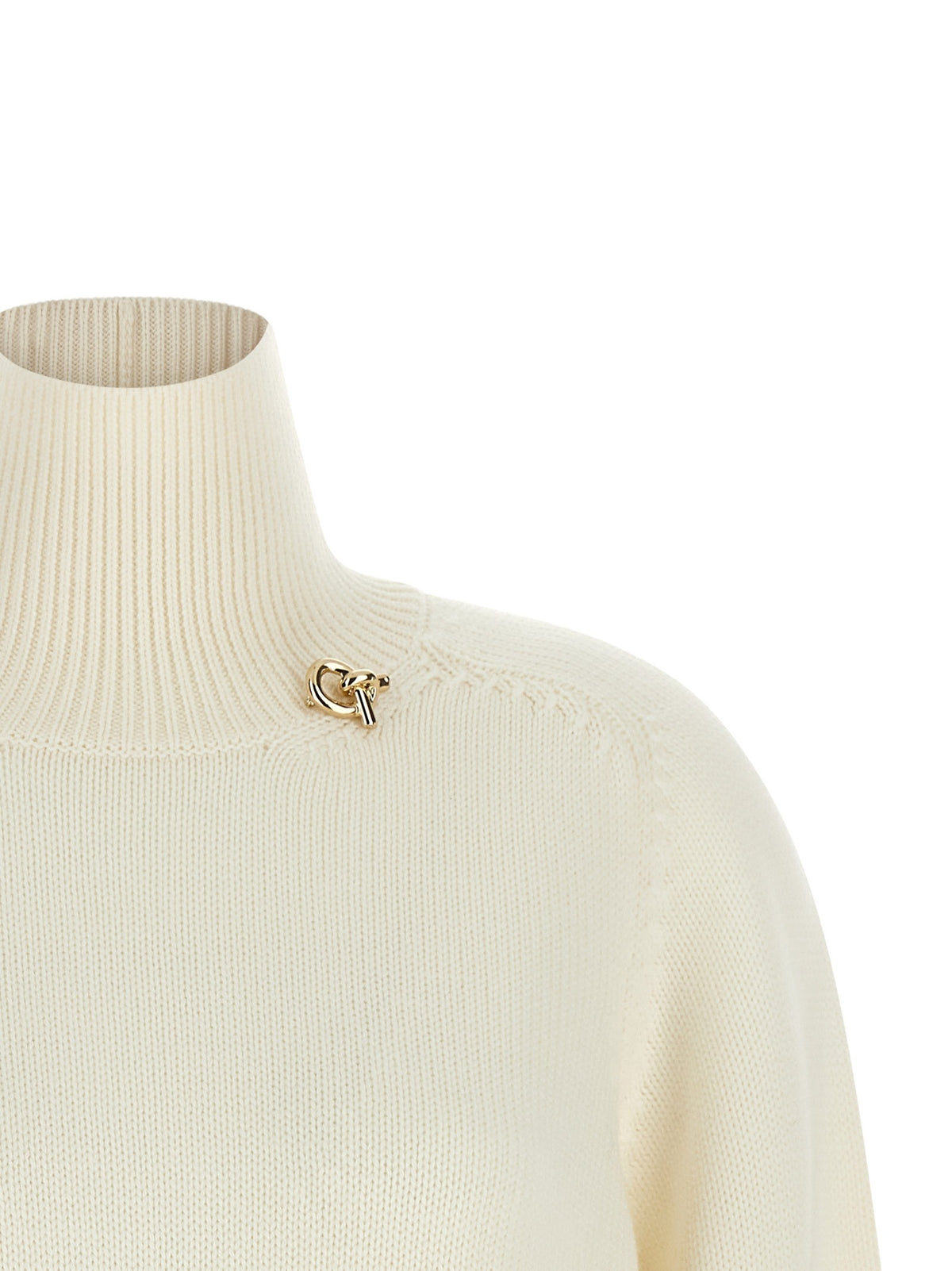 Fabiana Filippi Knot Pin Sweater White, view 3