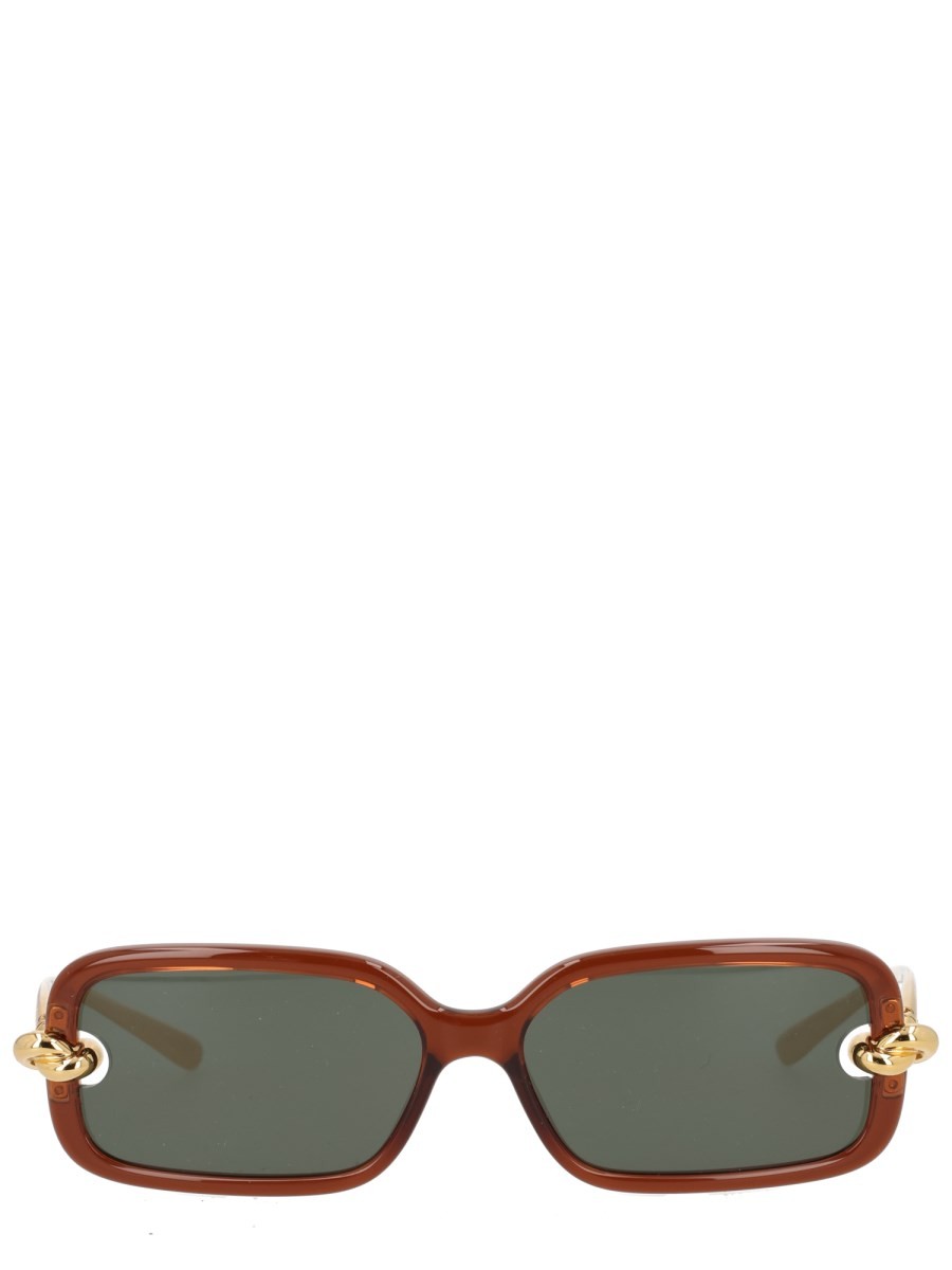 Bottega Veneta Women's Knot Sunglasses Brown