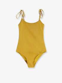 Chloé Women's Knotted One Piece Swimsuit Green