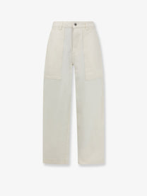 Soeur Women's Kurt Organic Cotton Trousers White