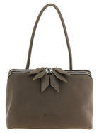 The Attico Women's Laltra Di Milano Suede Shoulder Bag Grey