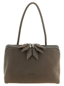 The Attico Women's Laltra Di Milano Suede Shoulder Bag Grey
