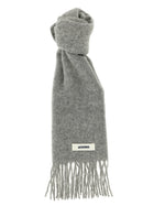 JACQUEMUS Lecharpe Carro Scarf Grey