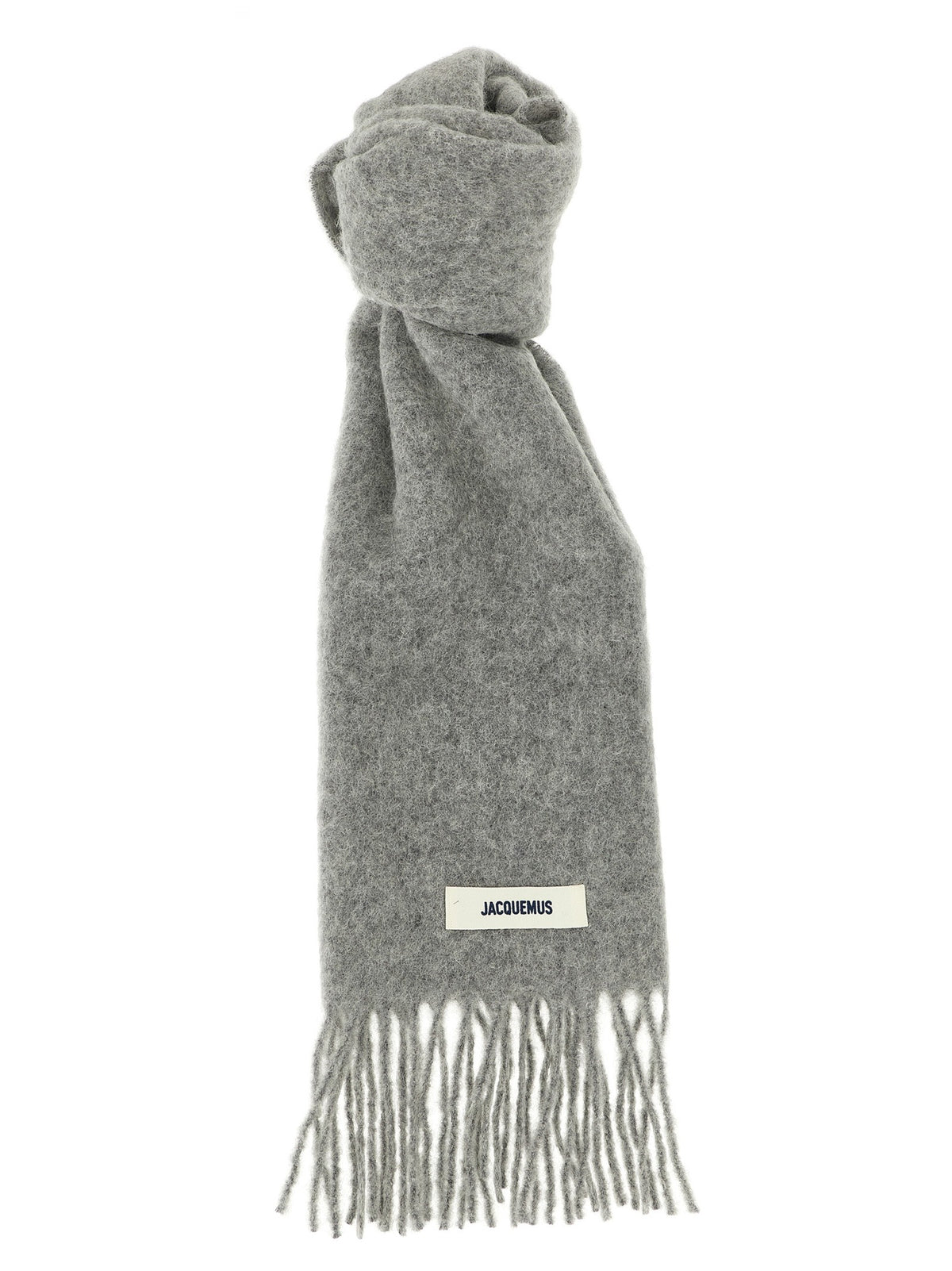 JACQUEMUS Lecharpe Carro Scarf Grey