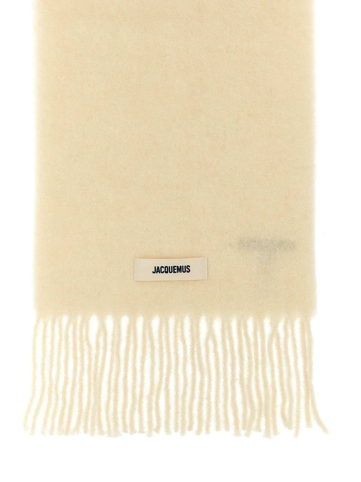 JACQUEMUS Lecharpe Carro Scarf White, view 2