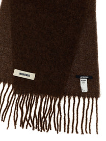 JACQUEMUS Lecharpe Carro Scarf Brown