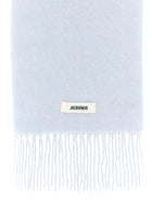 JACQUEMUS Lecharpe Carro Scarf Blue, view 2