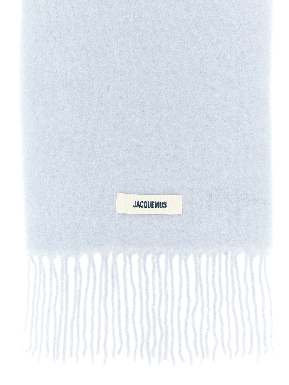 JACQUEMUS Lecharpe Carro Scarf Blue, view 2