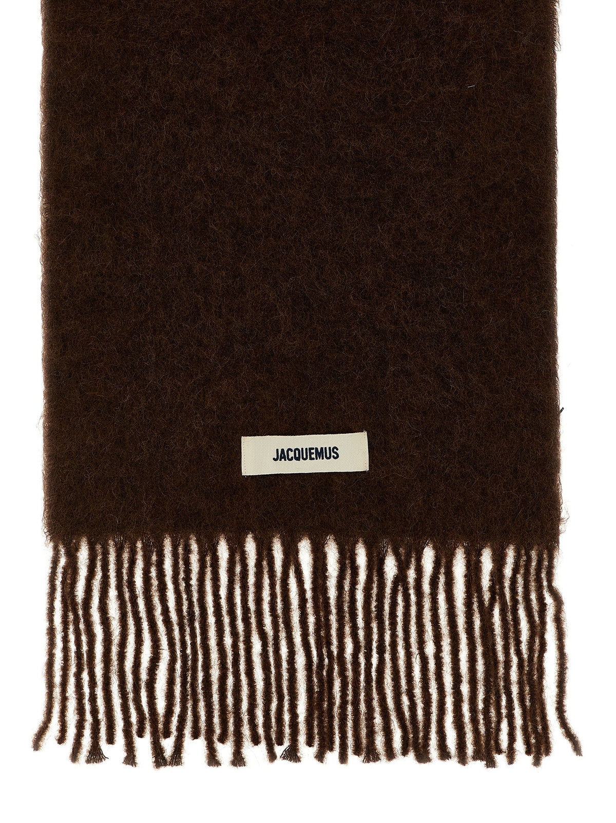 JACQUEMUS Lecharpe Carro Scarf Brown