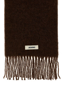JACQUEMUS Lecharpe Carro Scarf Brown