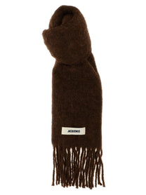 JACQUEMUS Lecharpe Carro Scarf Brown