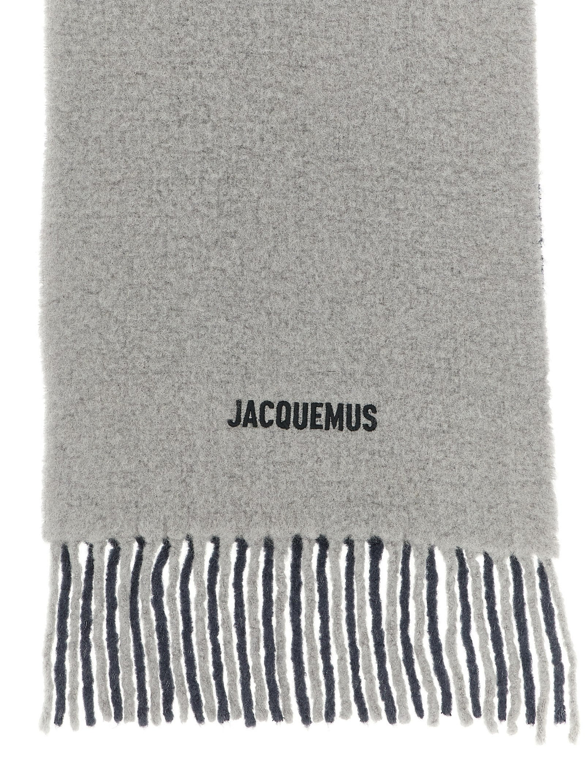 JACQUEMUS Lecharpe Moisson Scarf Grey