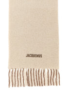 JACQUEMUS Lecharpe Moisson Scarf Gold, view 2