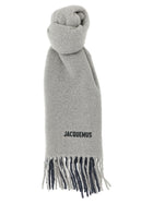 JACQUEMUS Lecharpe Moisson Scarf Grey