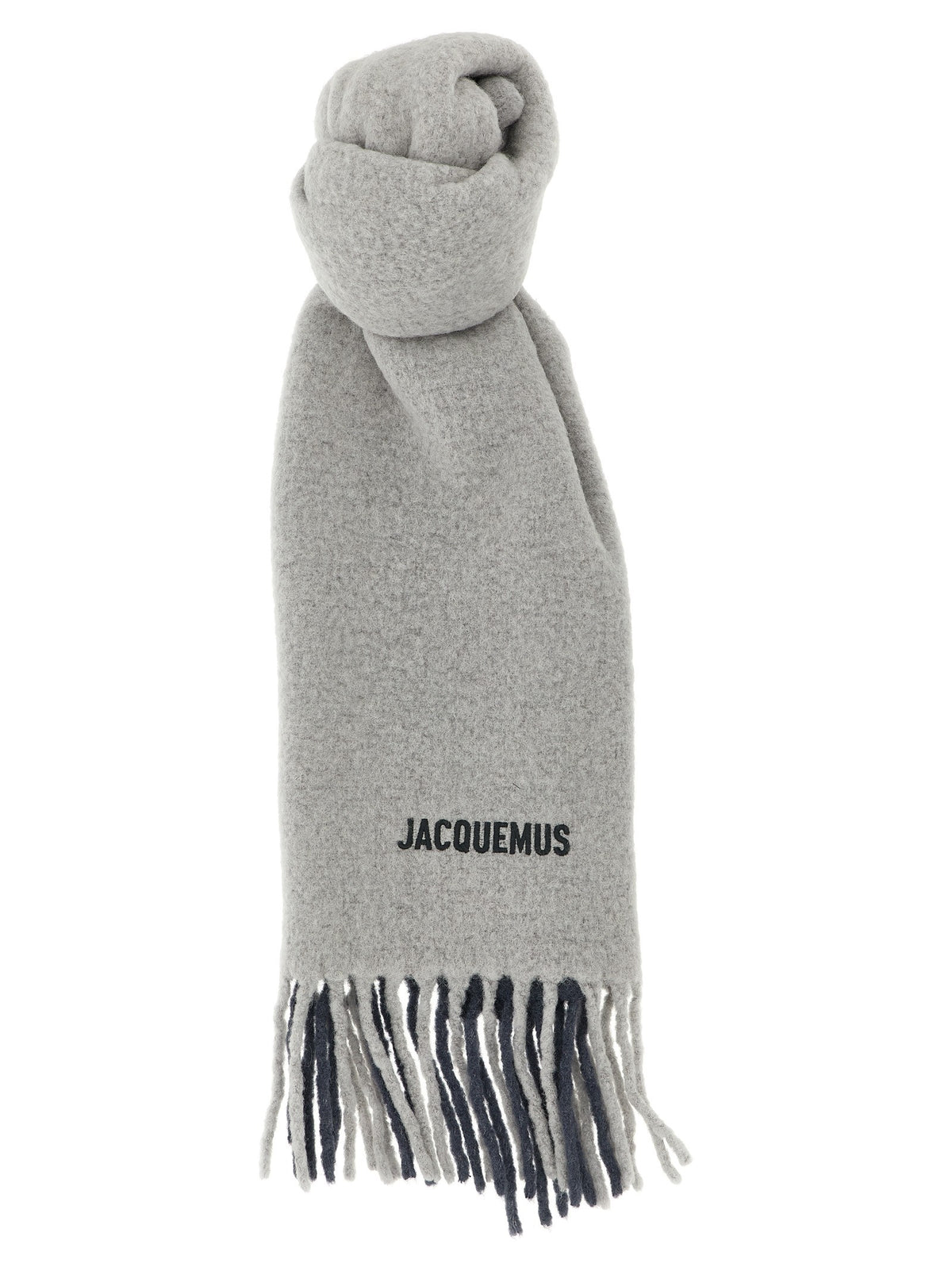 JACQUEMUS Lecharpe Moisson Scarf Grey