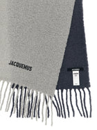 JACQUEMUS Lecharpe Moisson Scarf Grey, view 3