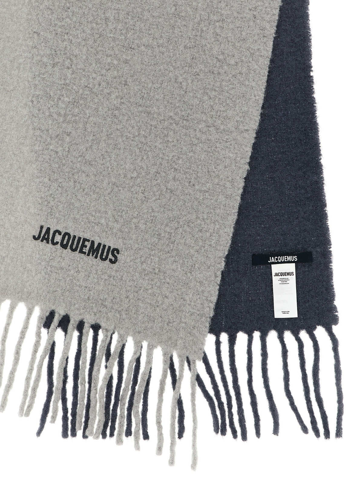JACQUEMUS Lecharpe Moisson Scarf Grey