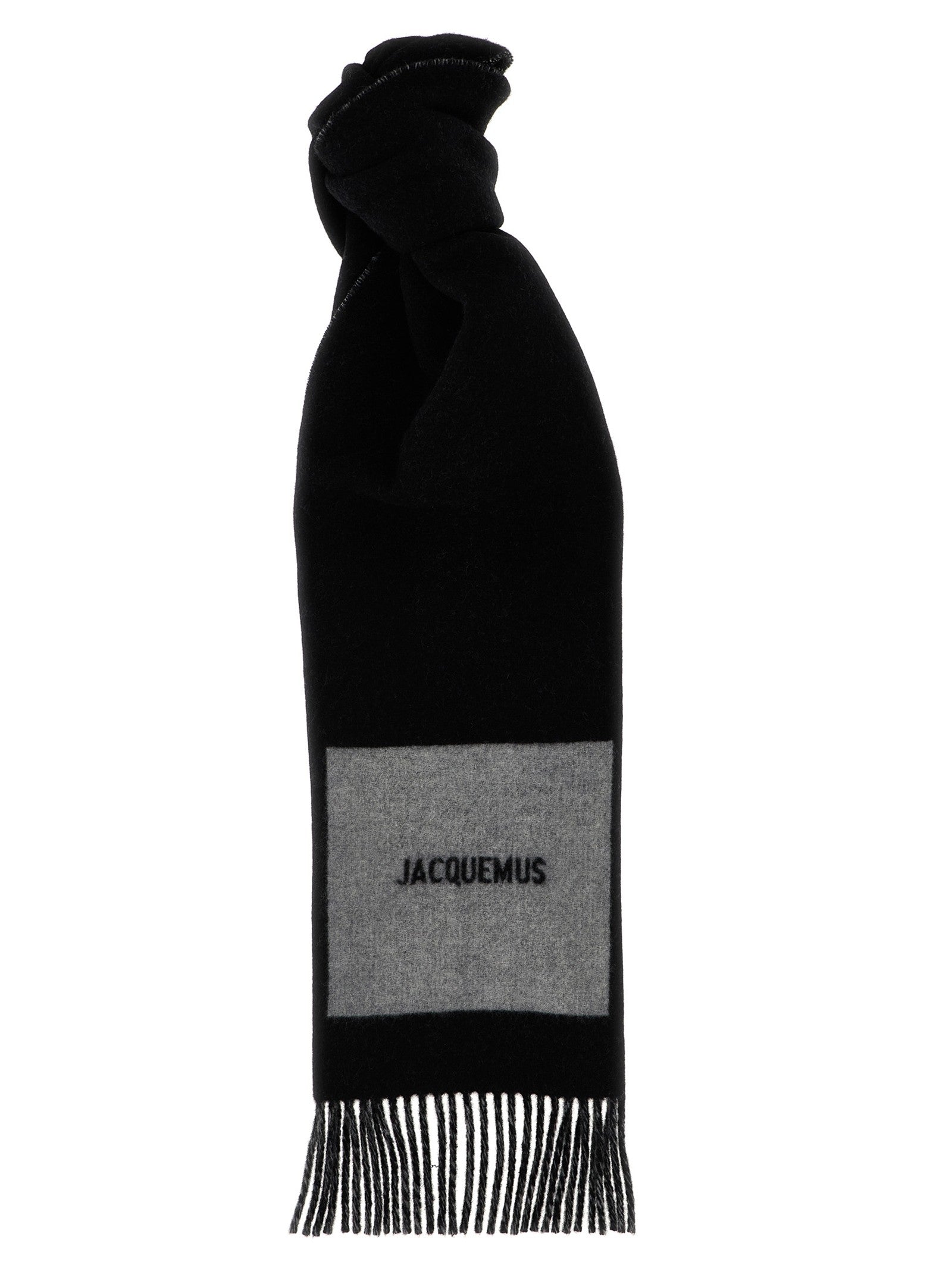 JACQUEMUS Lecharpe Rond Carré Scarf Gold