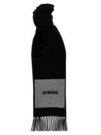 JACQUEMUS Lecharpe Rond Carré Scarf Gold