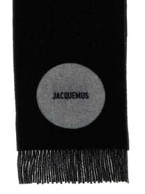 JACQUEMUS Lecharpe Rond Carré Scarf Gold