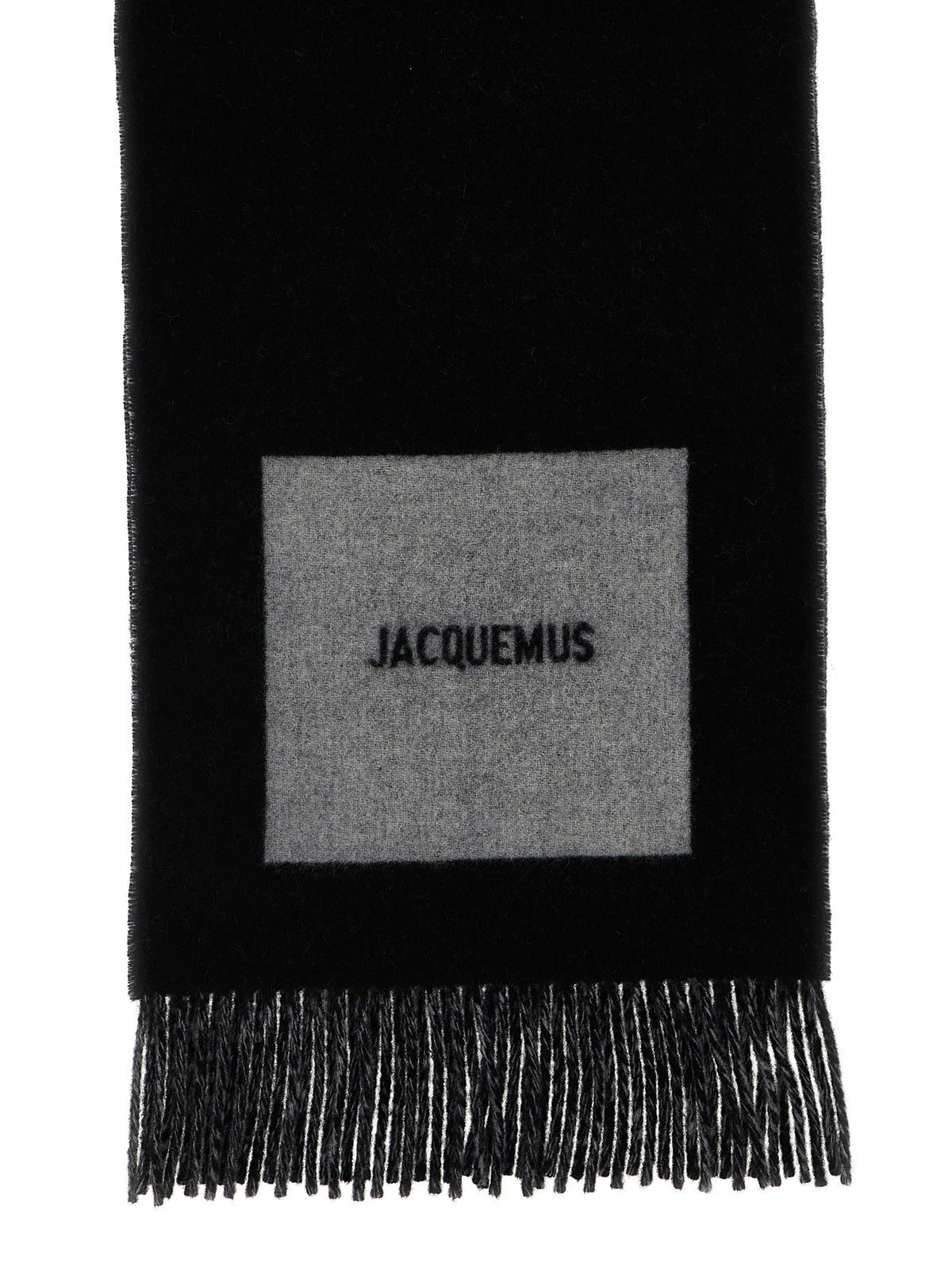 JACQUEMUS Lecharpe Rond Carré Scarf Gold
