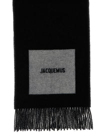 JACQUEMUS Lecharpe Rond Carré Scarf Gold