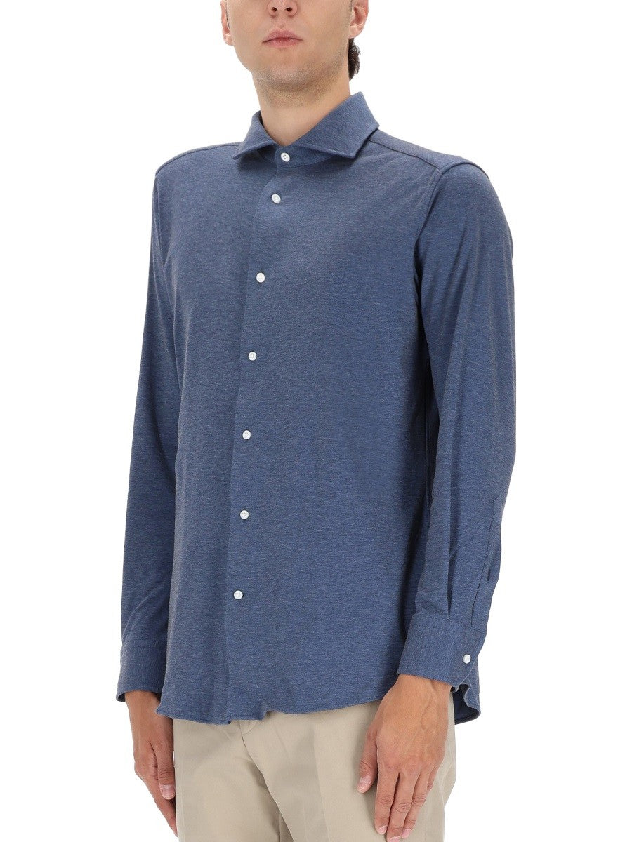 Boss Camel Men's Hays Shirt Blue