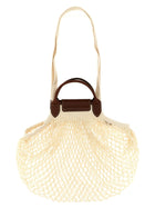 Longchamp Le Pliage Filet Shoulder Bag Beige, view 2