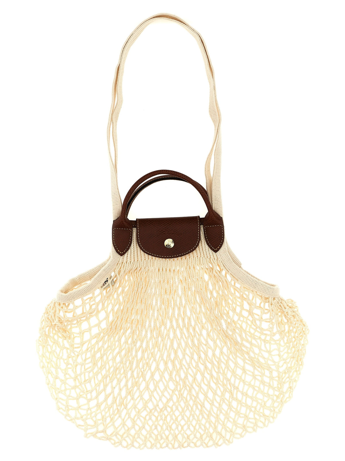 Longchamp Le Pliage Filet Shoulder Bag Beige