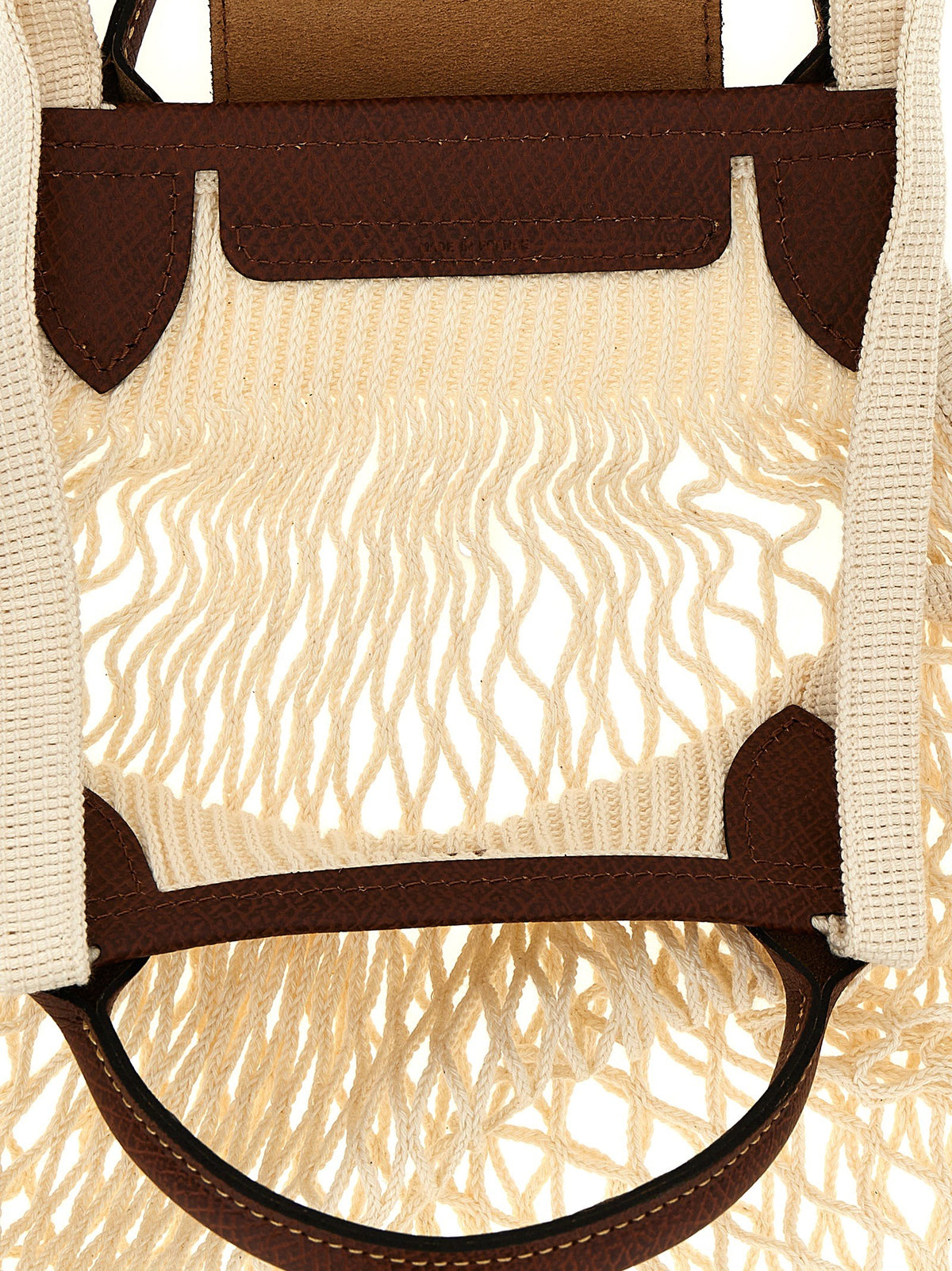 Longchamp Le Pliage Filet Shoulder Bag Beige, view 4