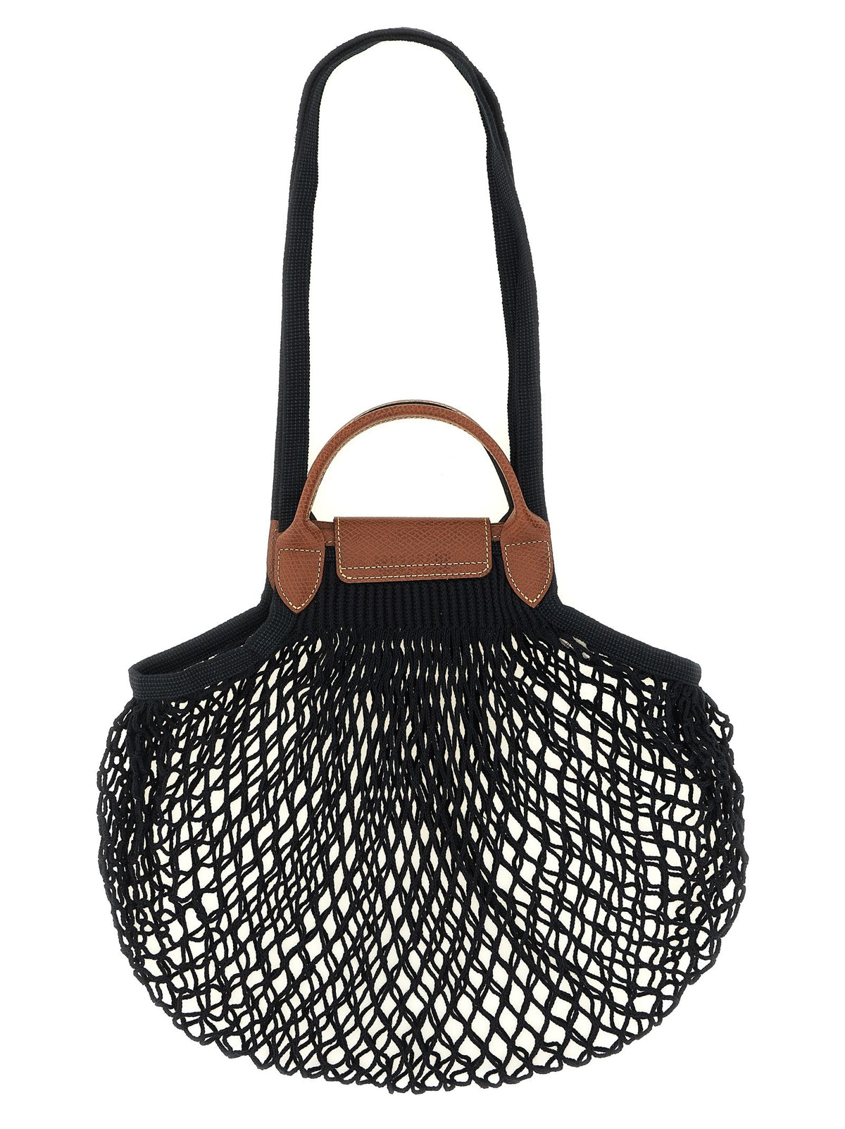 Longchamp Le Pliage Filet Shoulder Bag Black, view 2