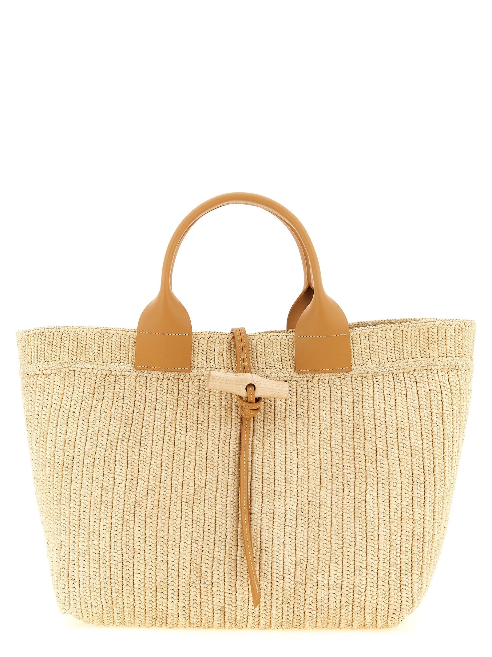 Longchamp Le Roseau Shopping Bag Beige