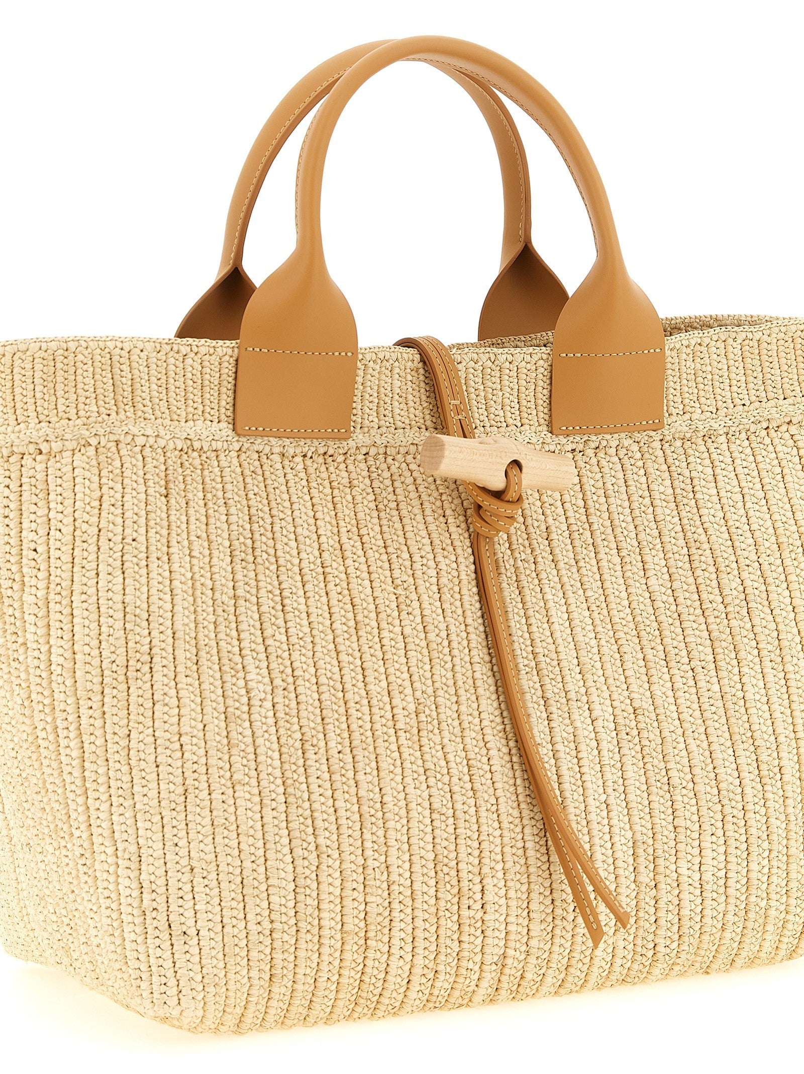 Longchamp Le Roseau Shopping Bag Beige
