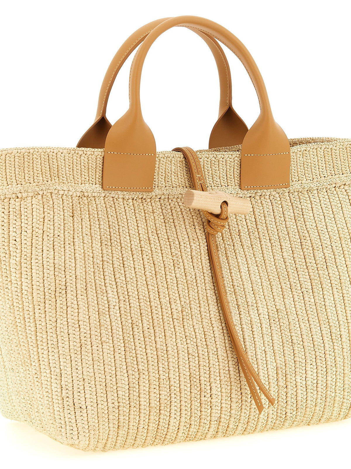 Longchamp Le Roseau Shopping Bag Beige, view 3