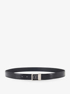 Saint Laurent Men's La Leather Belt Black