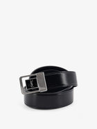 Saint Laurent Men's La Leather Belt Black, view 3