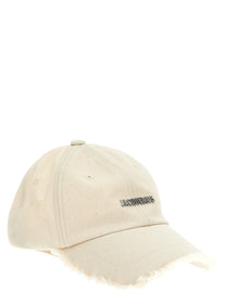 JACQUEMUS La Casquette Artichaut Cap White
