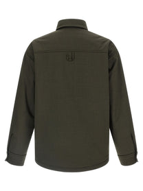 JACQUEMUS La Chemise Boulanger Overshirt Green