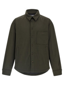 JACQUEMUS La Chemise Boulanger Overshirt Green