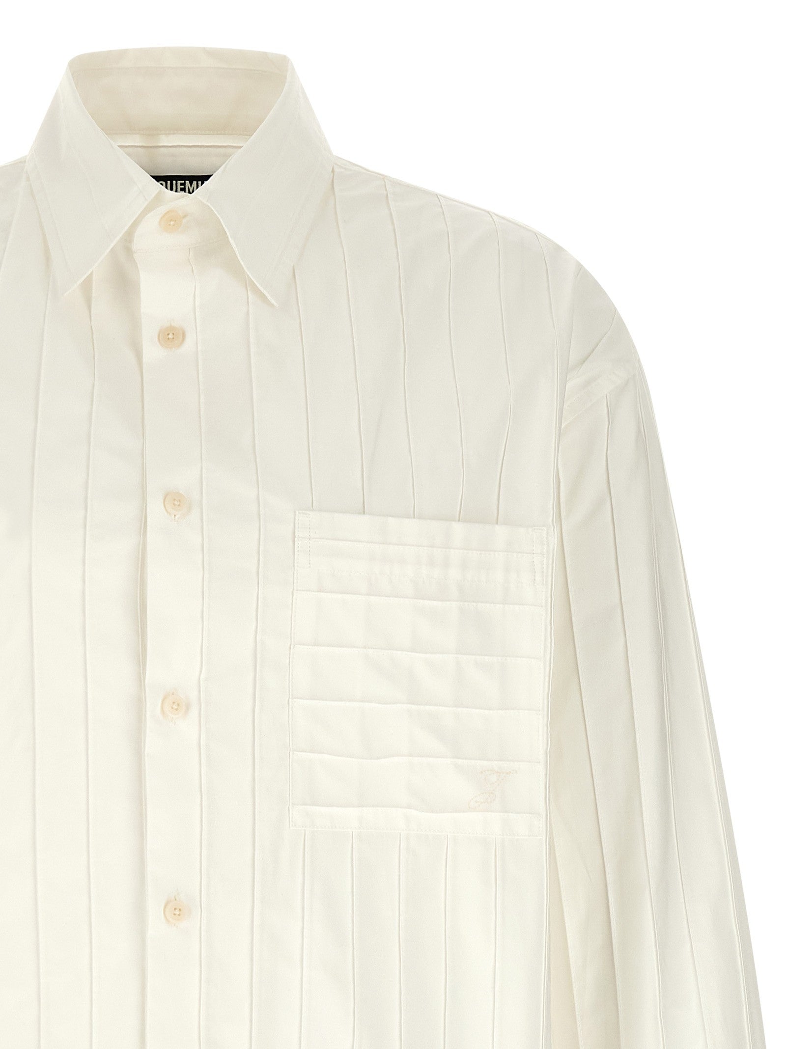 JACQUEMUS La Chemise Camargue Shirt White