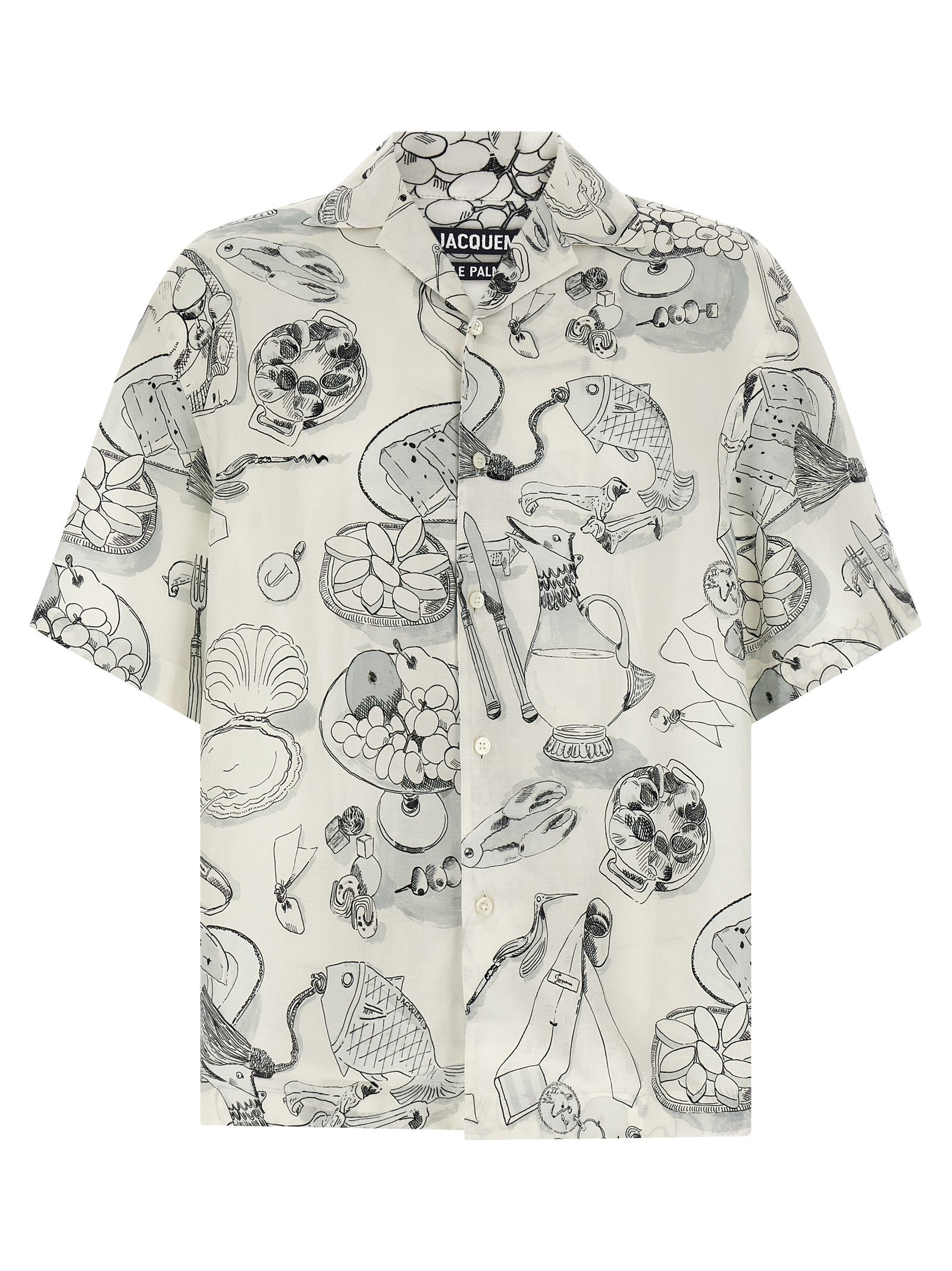 JACQUEMUS La Chemise Cocktail Shirt White