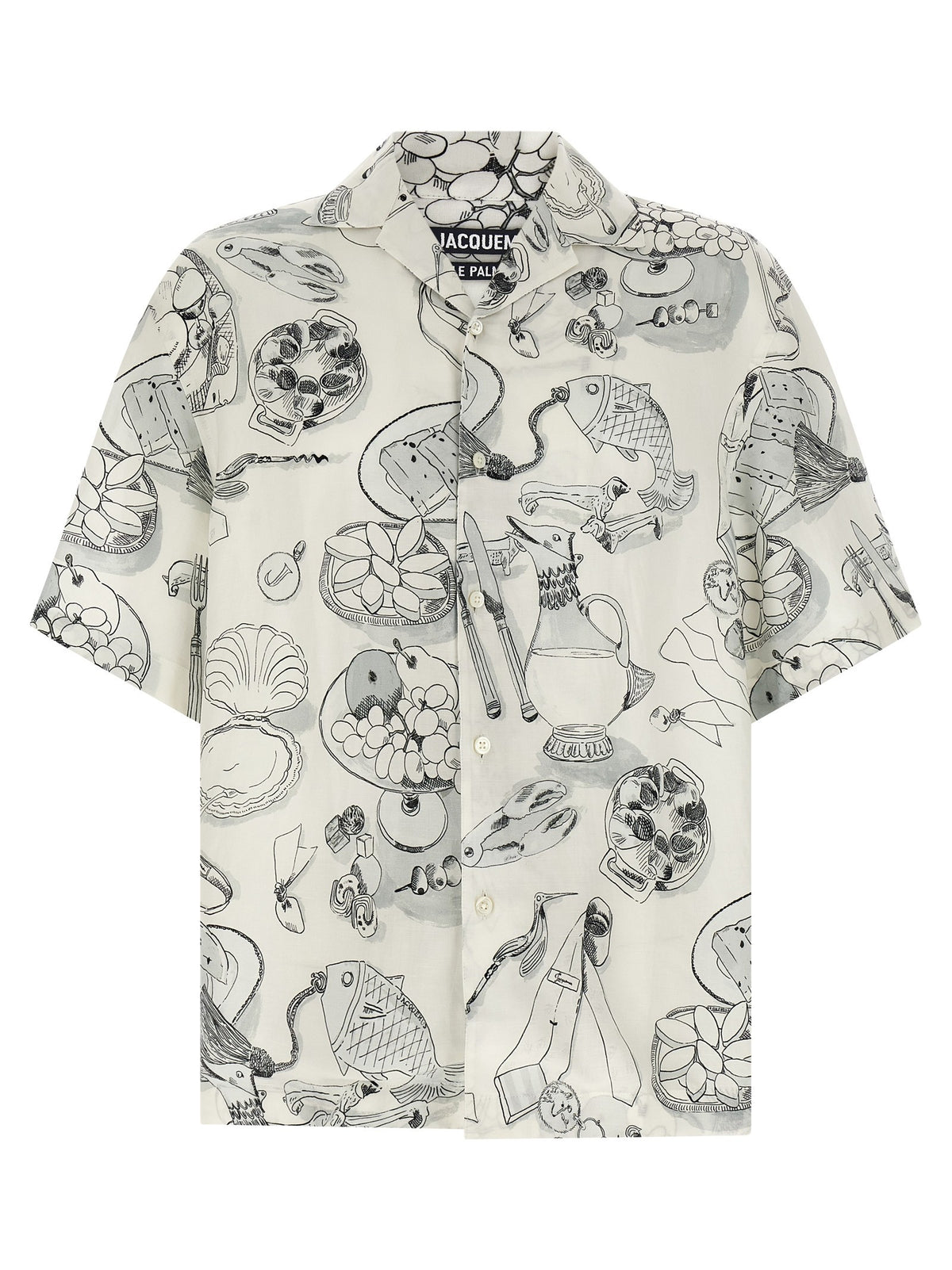 JACQUEMUS La Chemise Cocktail Shirt White
