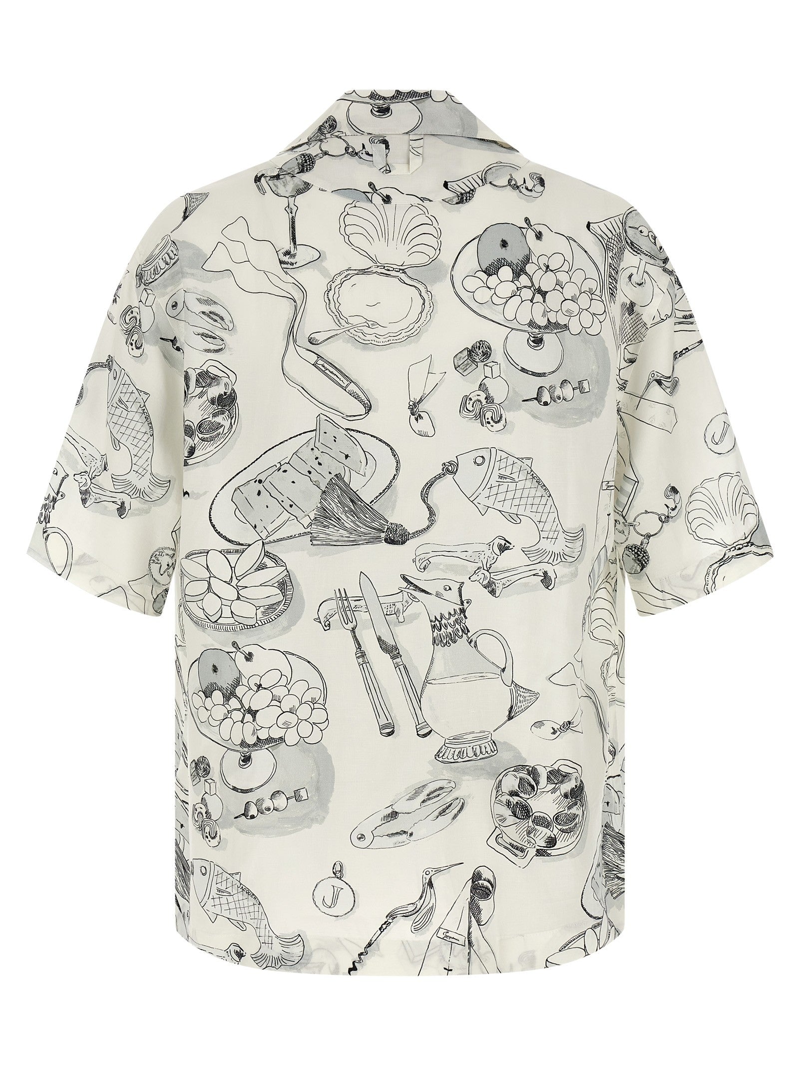 JACQUEMUS La Chemise Cocktail Shirt White