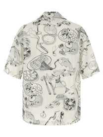 JACQUEMUS La Chemise Cocktail Shirt White
